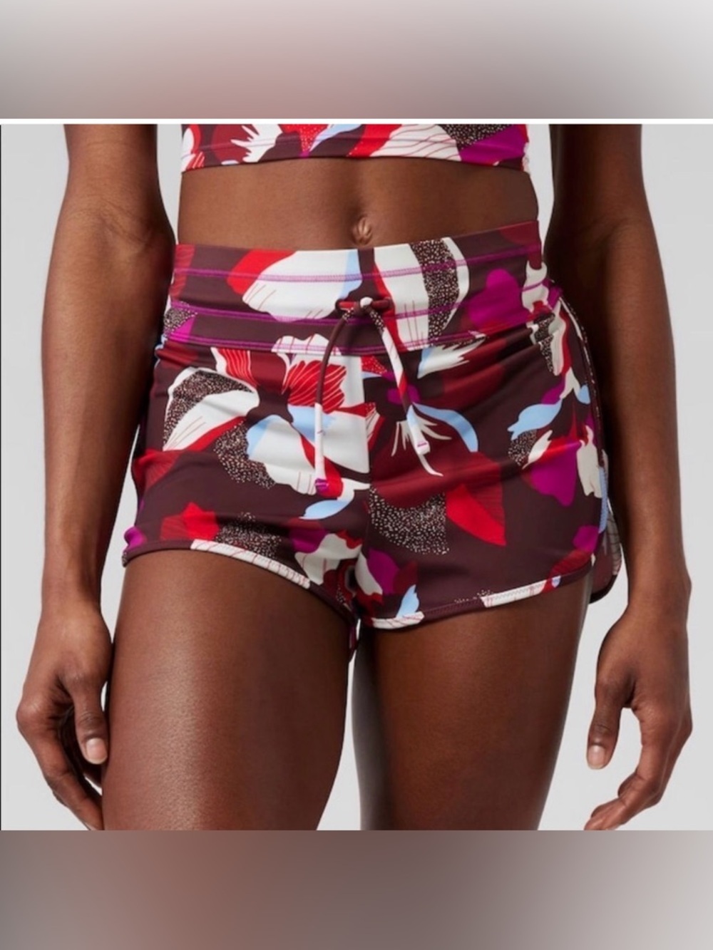 Athleta Swimsuit Shorts Floral size Medium or Large